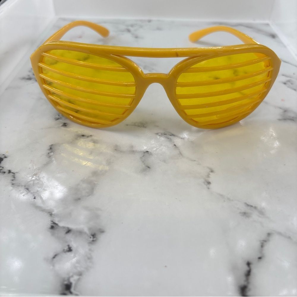 Yellow Shutter Sunglasses